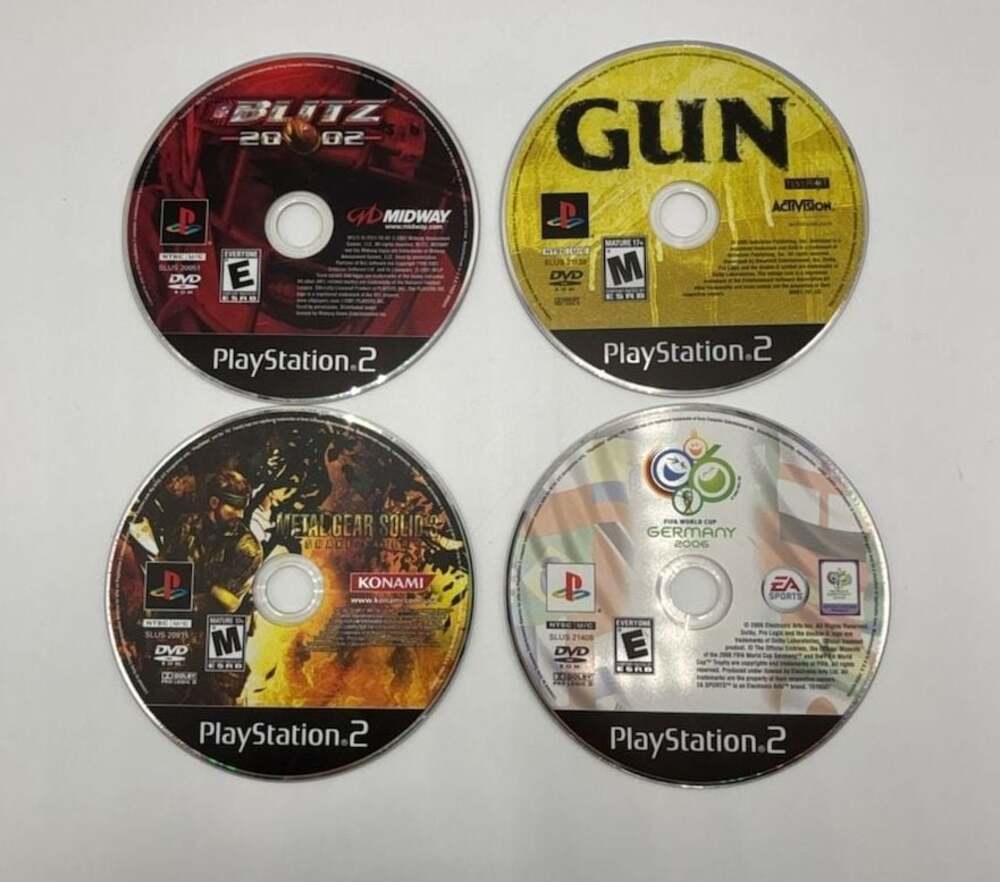 Lot of 4 PlayStation 2 PS2 Game Discs